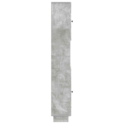 vidaXL Bathroom Cabinet with Open Shelf EDE Concrete Grey