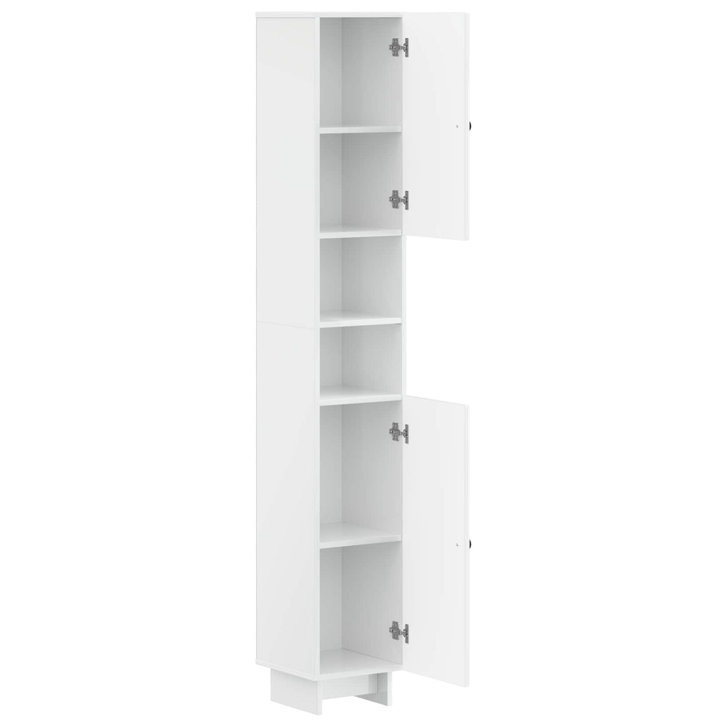 vidaXL Bathroom Cabinet with Open Shelf EDE High Gloss White