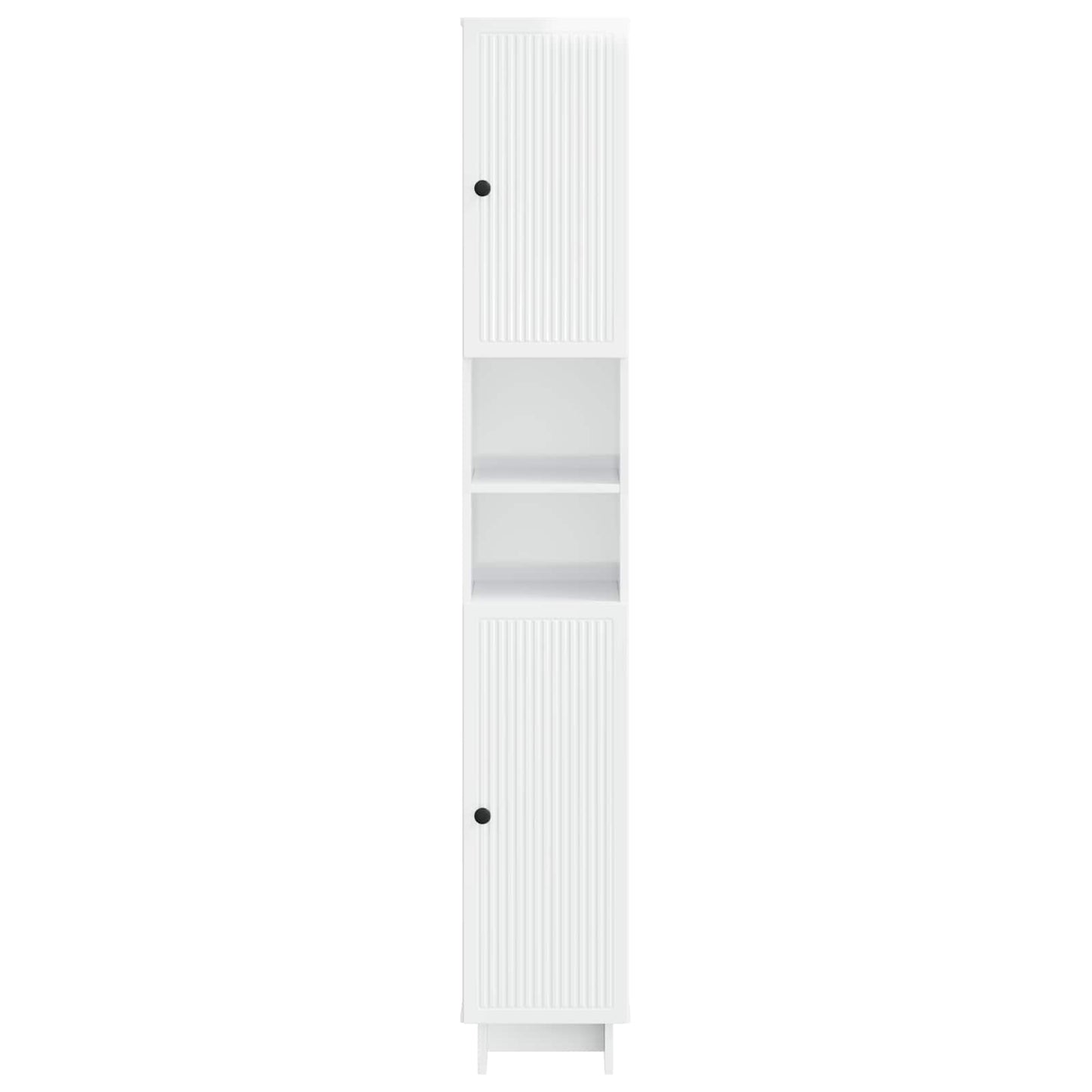 vidaXL Bathroom Cabinet with Open Shelf EDE High Gloss White