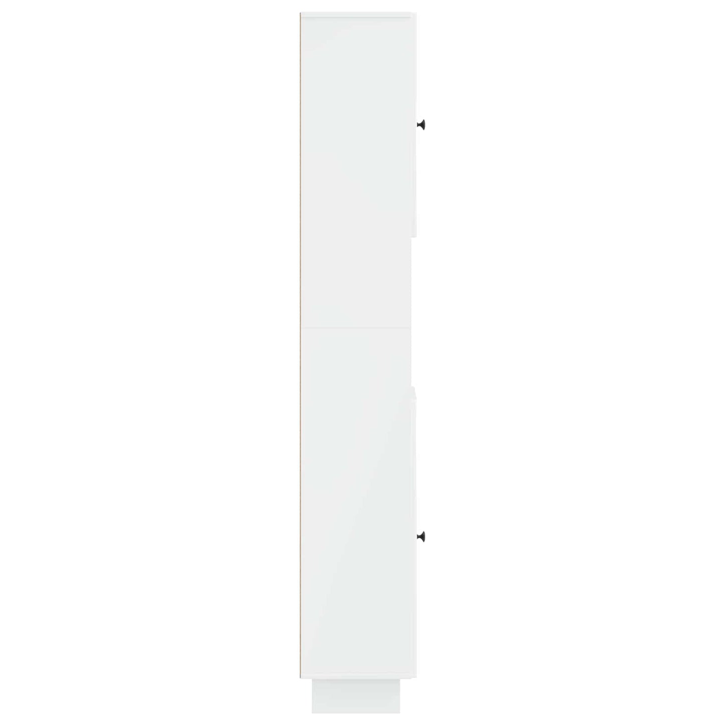 vidaXL Bathroom Cabinet with Open Shelf EDE High Gloss White