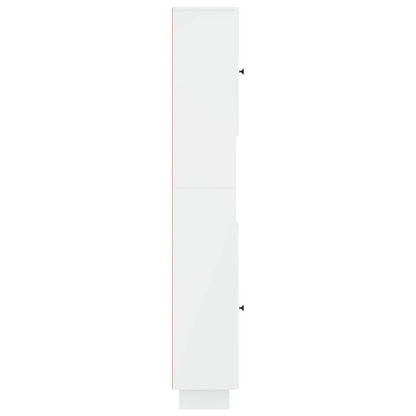 vidaXL Bathroom Cabinet with Open Shelf EDE High Gloss White
