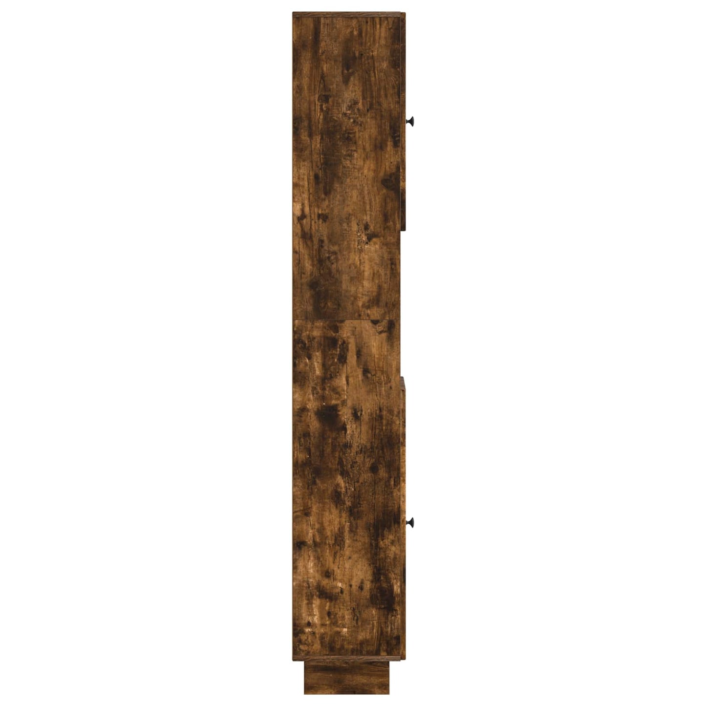vidaXL Bathroom Cabinet with Open Shelf EDE Smoked Oak