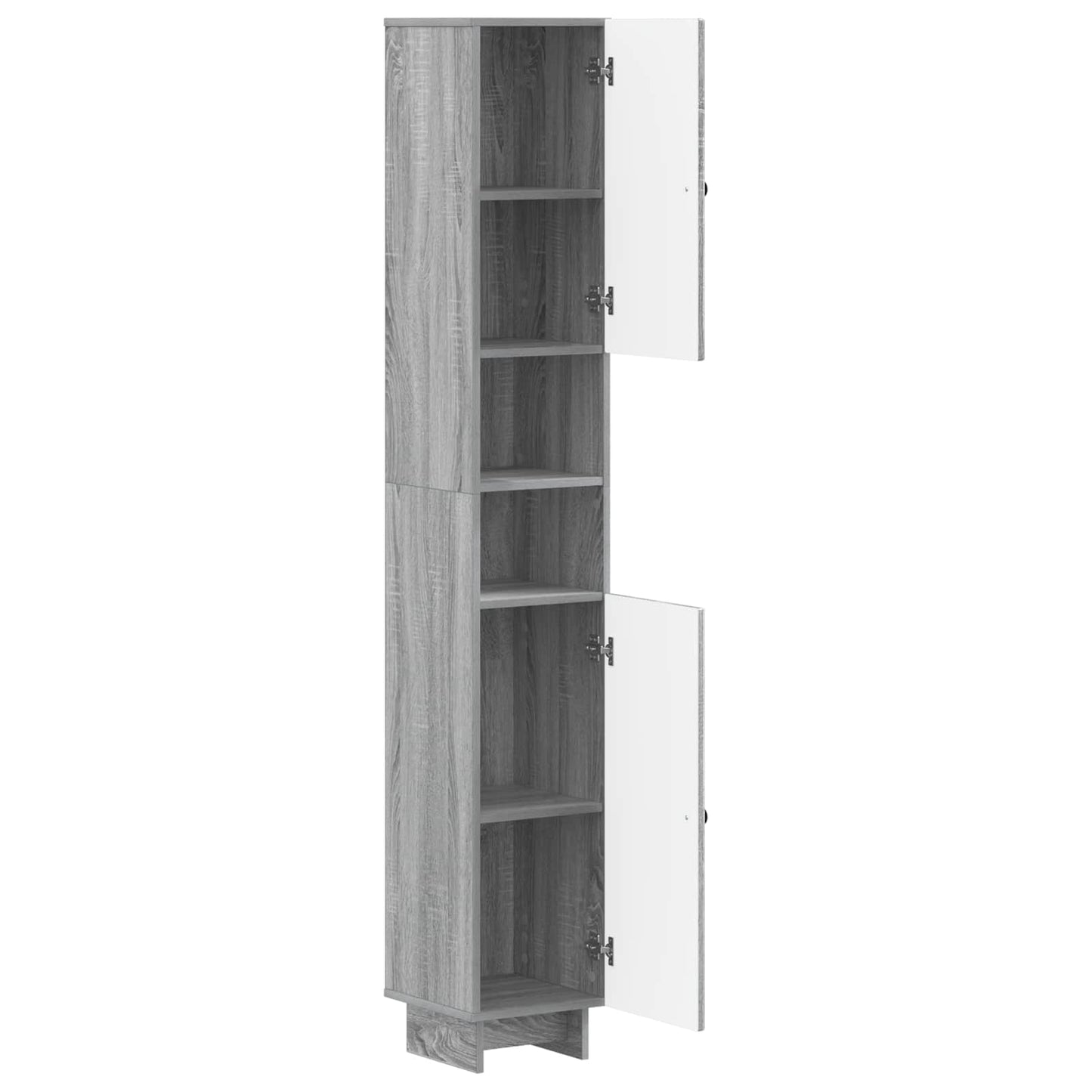 vidaXL Bathroom Cabinet with Open Shelf EDE Grey Sonoma