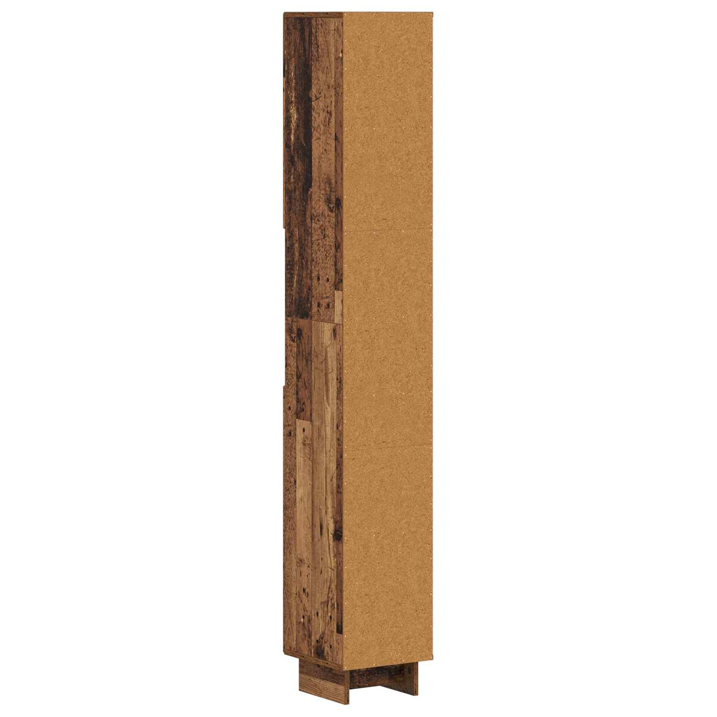 vidaXL Bathroom Cabinet with Open Shelf EDE Old Wood 30 x 31 x 190 cm