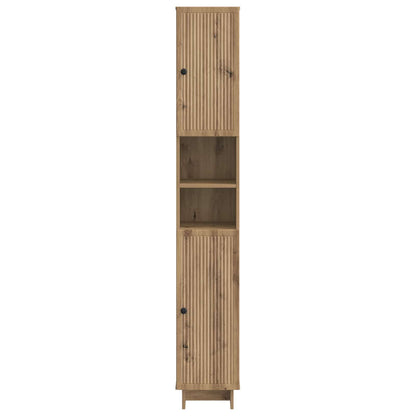 vidaXL Bathroom Cabinet with Open Shelf EDE Artisan Oak