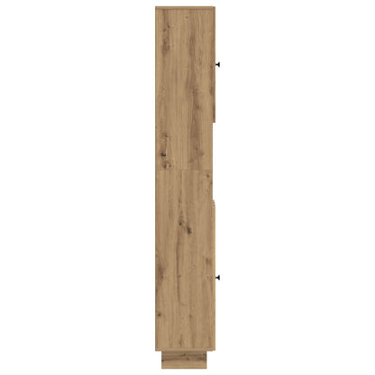 vidaXL Bathroom Cabinet with Open Shelf EDE Artisan Oak