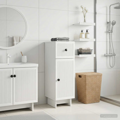 vidaXL Bathroom Storage Cainet EDE White 30 x 31 x 80 cm