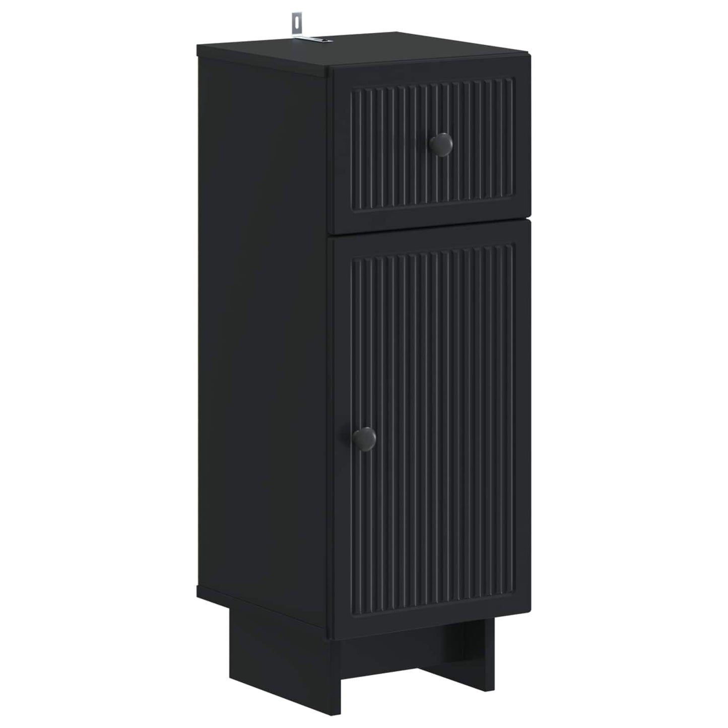 vidaXL Bathroom Storage Cainet EDE Black 30 x 31 x 80 cm