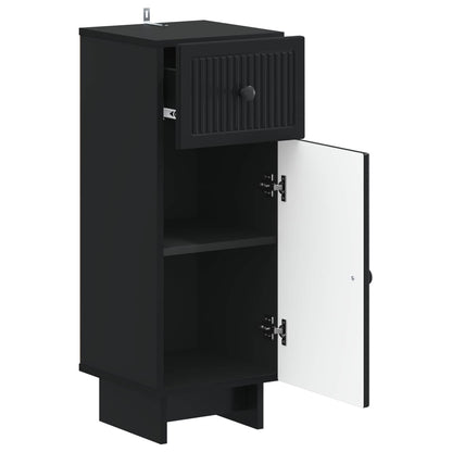 vidaXL Bathroom Storage Cainet EDE Black 30 x 31 x 80 cm