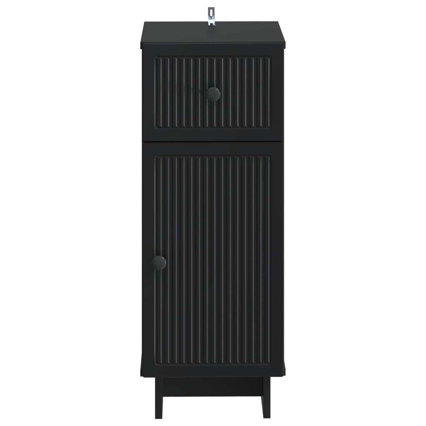 vidaXL Bathroom Storage Cainet EDE Black 30 x 31 x 80 cm