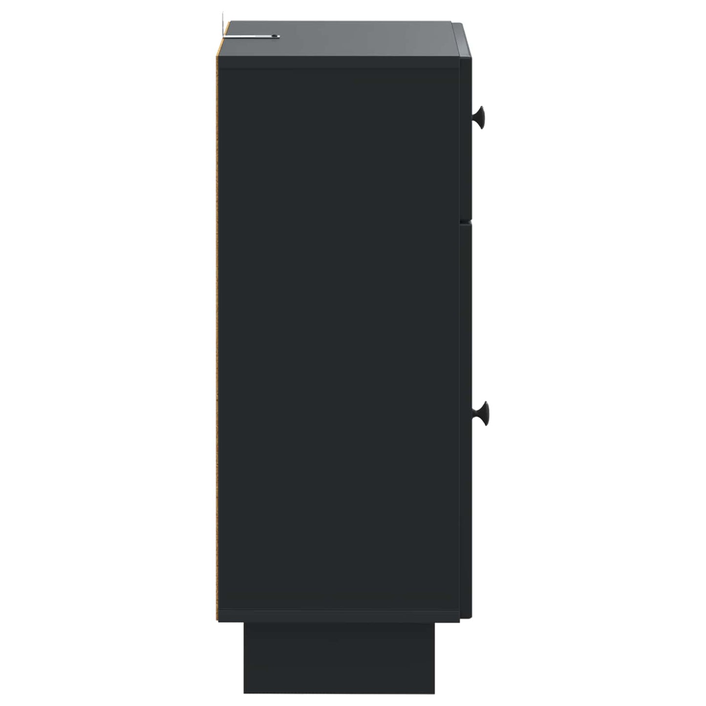 vidaXL Bathroom Storage Cainet EDE Black 30 x 31 x 80 cm