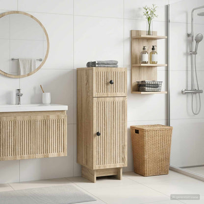 vidaXL Bathroom Storage Cainet EDE Sonoma Oak 30 x 31 x 80 cm