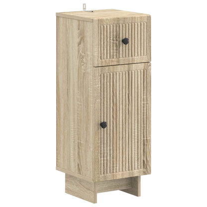 vidaXL Bathroom Storage Cainet EDE Sonoma Oak 30 x 31 x 80 cm