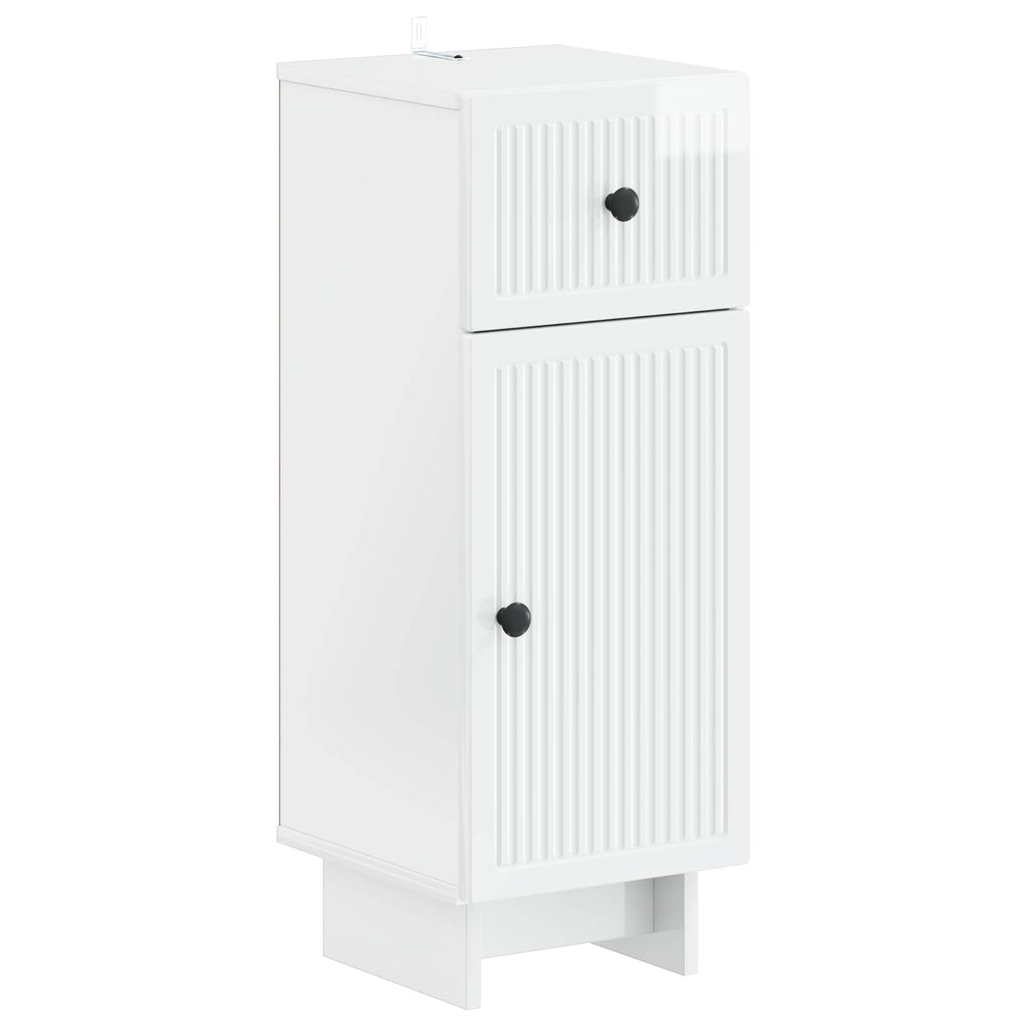 vidaXL Bathroom Storage Cainet EDE High Gloss White 30 x 31 x 80 cm
