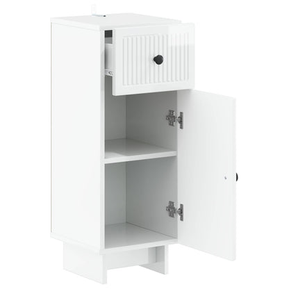 vidaXL Bathroom Storage Cainet EDE High Gloss White 30 x 31 x 80 cm