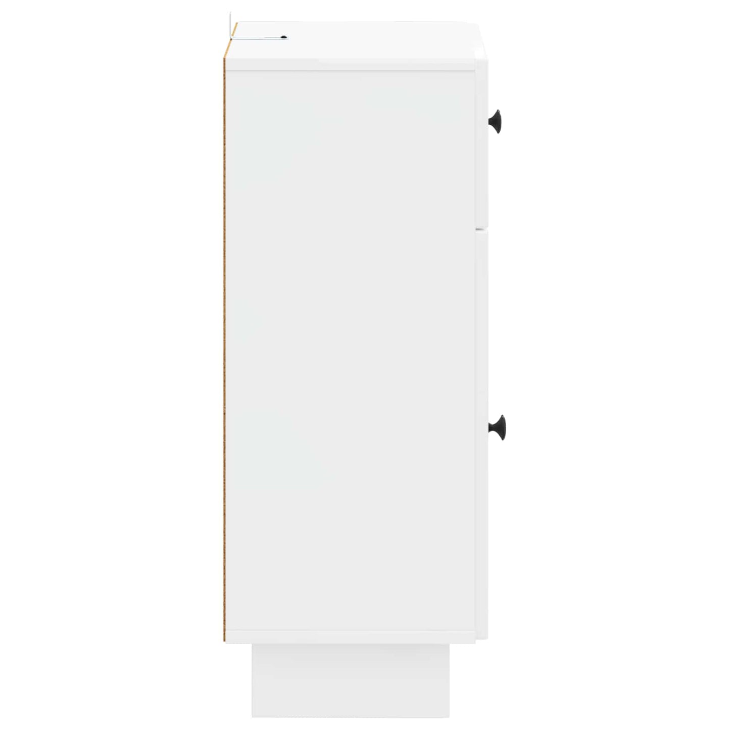 vidaXL Bathroom Storage Cainet EDE High Gloss White 30 x 31 x 80 cm