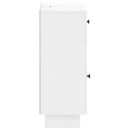 vidaXL Bathroom Storage Cainet EDE High Gloss White 30 x 31 x 80 cm