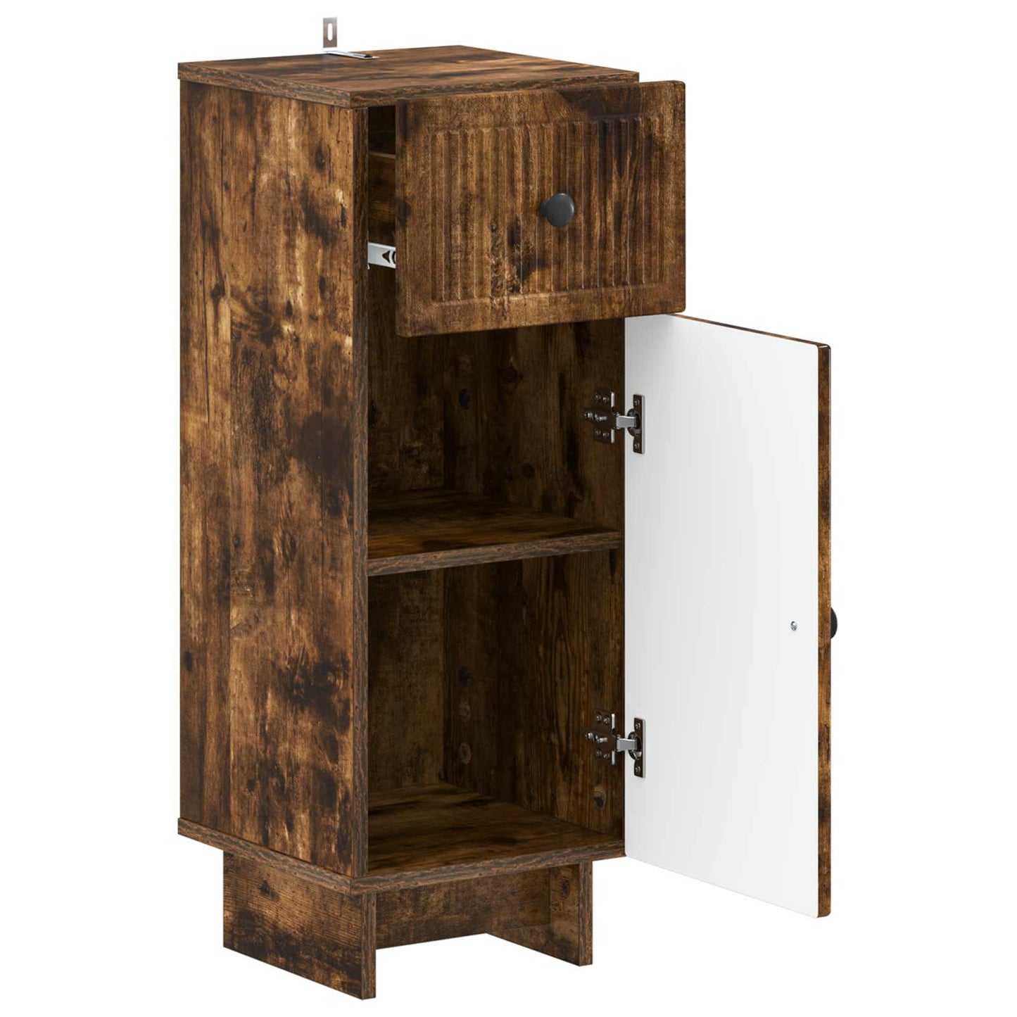 vidaXL Bathroom Storage Cainet EDE Smoked Oak 30 x 31 x 80 cm