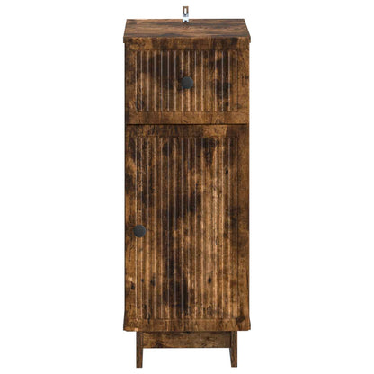 vidaXL Bathroom Storage Cainet EDE Smoked Oak 30 x 31 x 80 cm