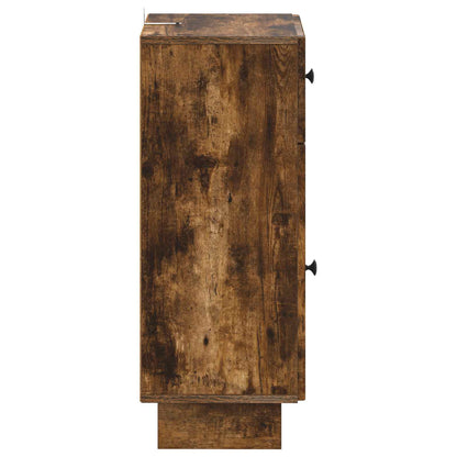 vidaXL Bathroom Storage Cainet EDE Smoked Oak 30 x 31 x 80 cm