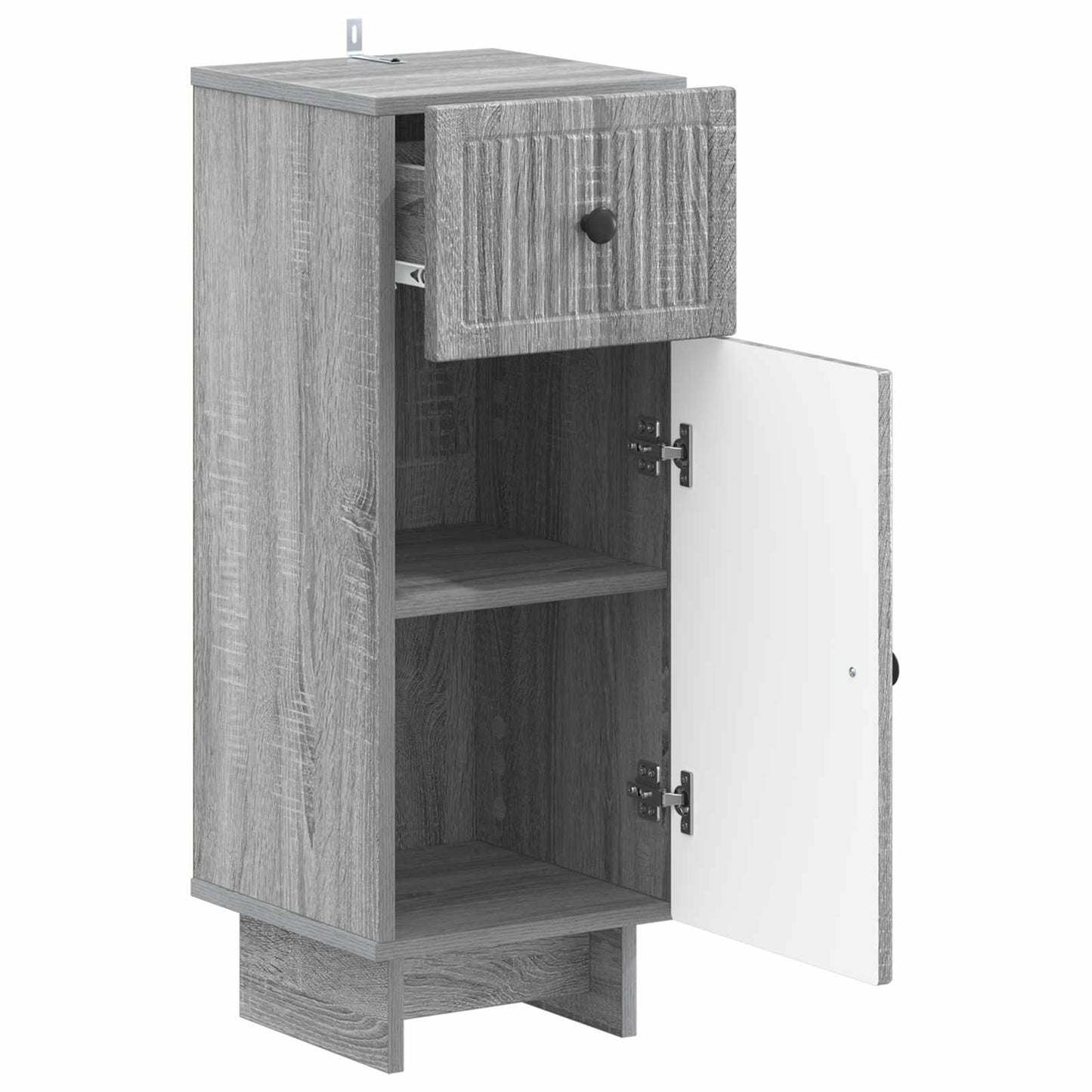 vidaXL Bathroom Storage Cainet EDE Grey Sonoma 30 x 31 x 80 cm