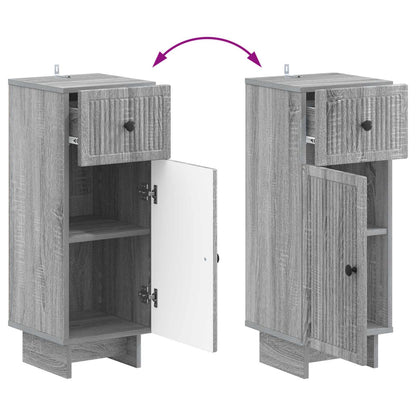 vidaXL Bathroom Storage Cainet EDE Grey Sonoma 30 x 31 x 80 cm