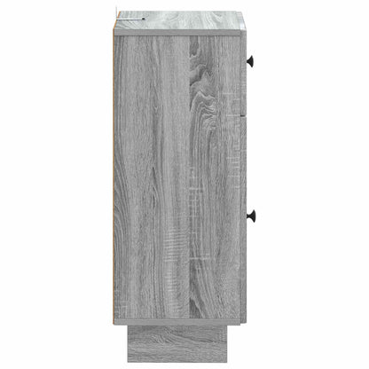 vidaXL Bathroom Storage Cainet EDE Grey Sonoma 30 x 31 x 80 cm
