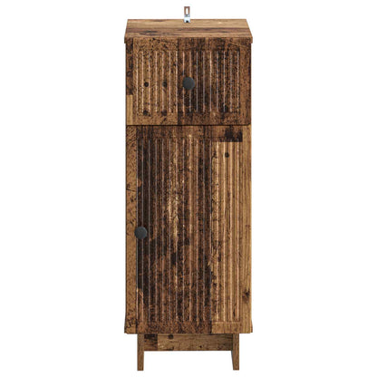 vidaXL Bathroom Storage Cainet EDE Old Wood 30 x 31 x 80 cm