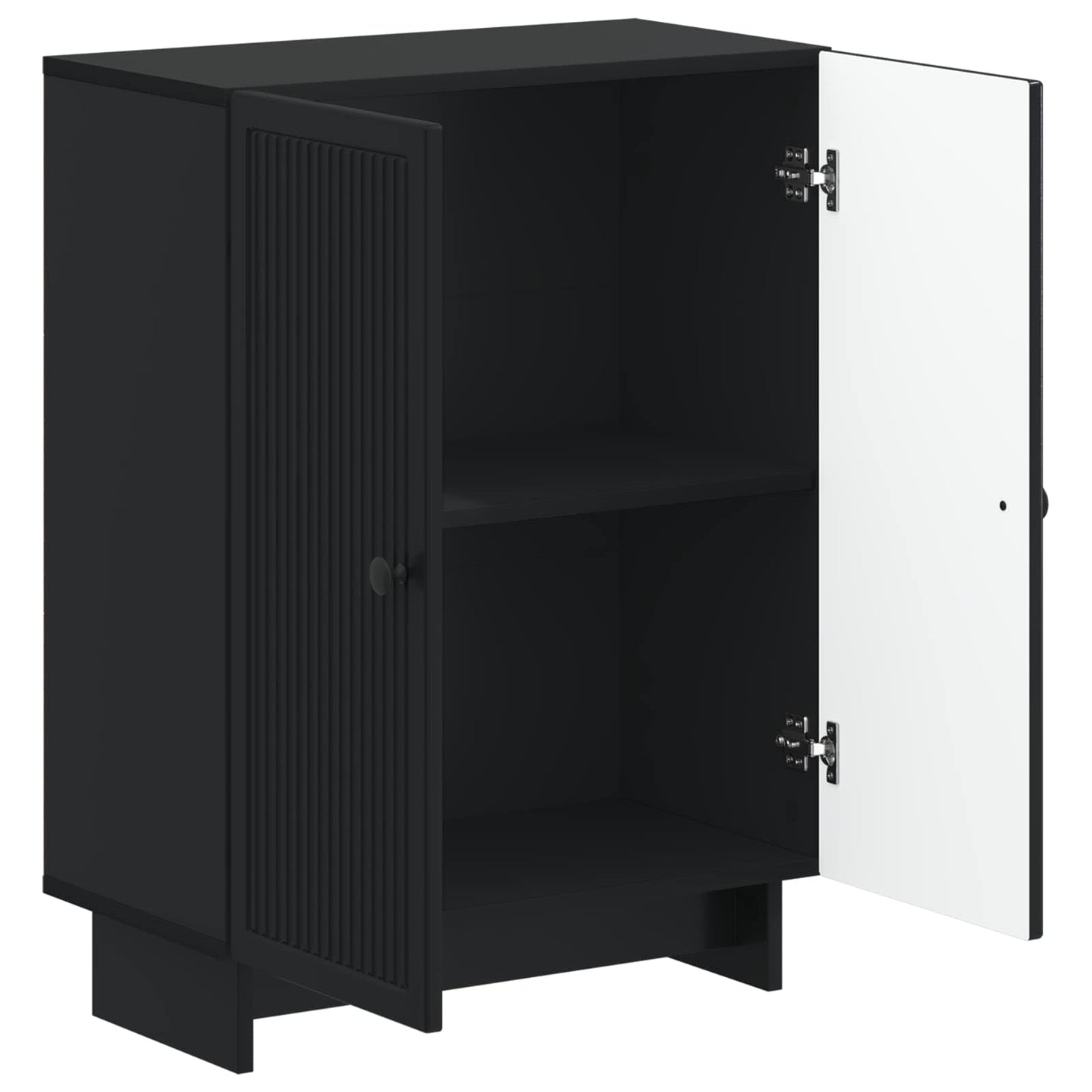 vidaXL Bathroom Storage Cainet EDE Black 59.5 x 31 x 80 cm