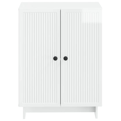 vidaXL Bathroom Storage Cainet EDE High Gloss White 59.5 x 31 x 80 cm
