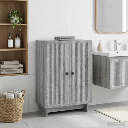 vidaXL Bathroom Storage Cainet EDE Grey Sonoma 59.5 x 31 x 80 cm