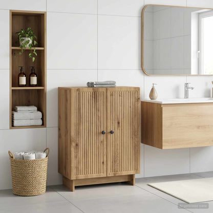 vidaXL Bathroom Storage Cainet EDE Artisan Oak 59.5 x 31 x 80 cm