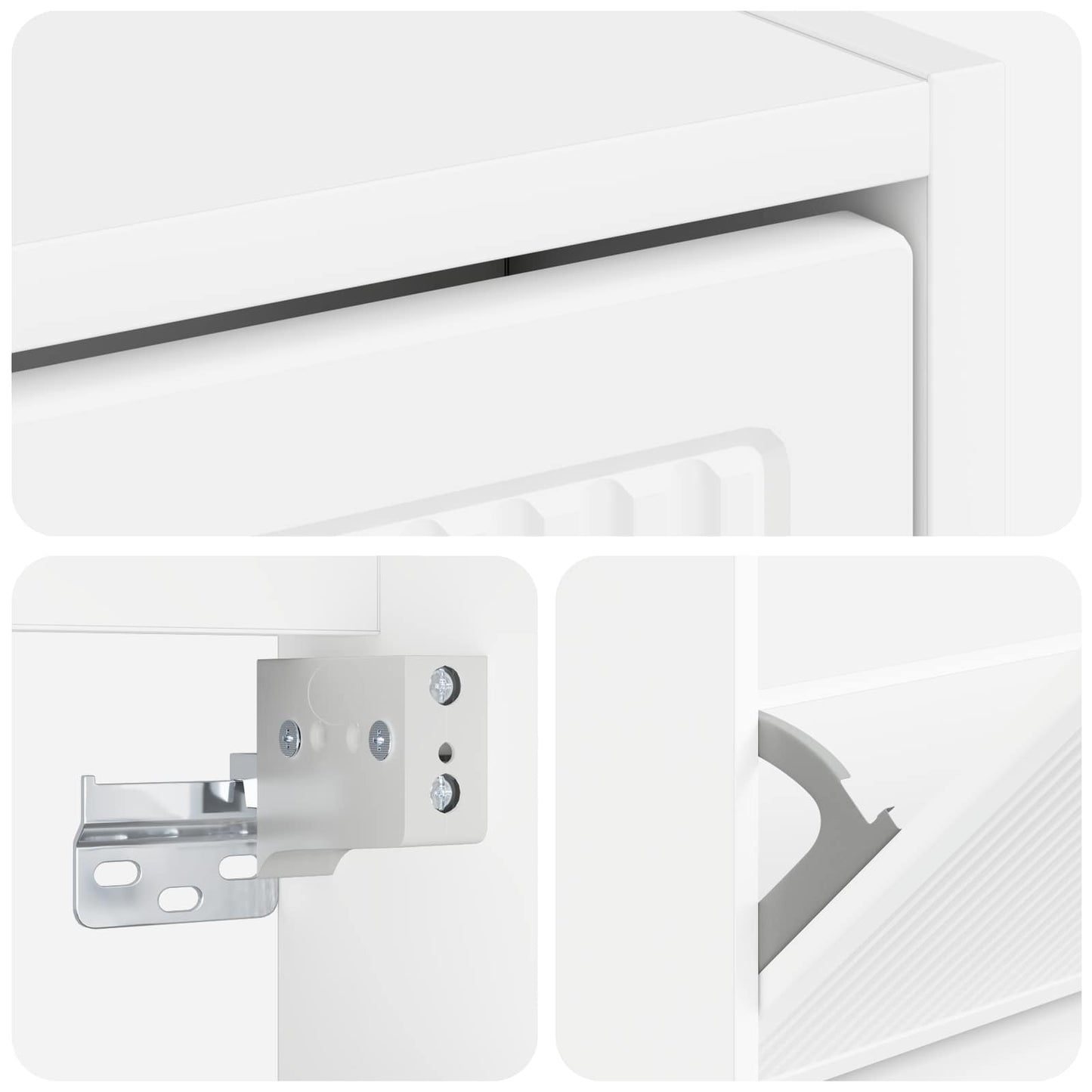 vidaXL Wall-Mounted Shoe Cabinet EDE 71 x 17 x 43 cm Engineered Wood