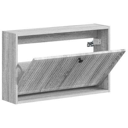vidaXL Wall-Mounted Shoe Cabinet EDE 71 x 17 x 43 cm Engineered Wood