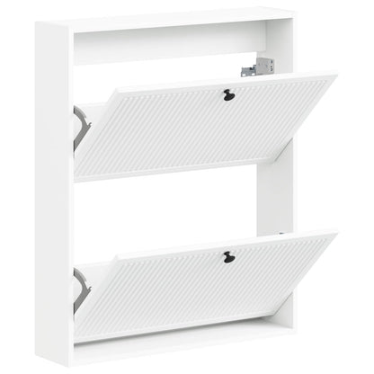 vidaXL Wall-Mounted Shoe Cabinet EDE 71 x 17 x 86 cm Engineered Wood
