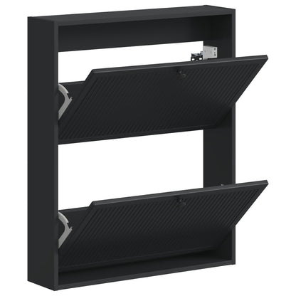 vidaXL Wall-Mounted Shoe Cabinet EDE 71 x 17 x 86 cm Engineered Wood