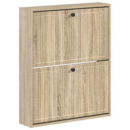 vidaXL Wall-Mounted Shoe Cabinet EDE 71 x 17 x 86 cm Engineered Wood