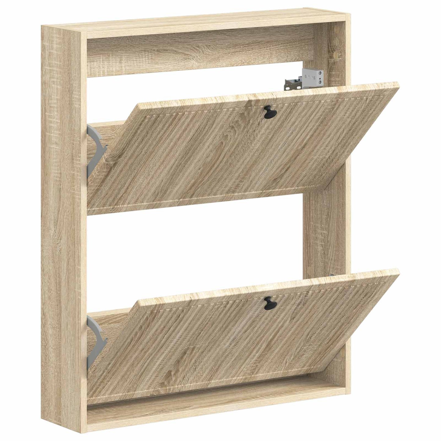vidaXL Wall-Mounted Shoe Cabinet EDE 71 x 17 x 86 cm Engineered Wood