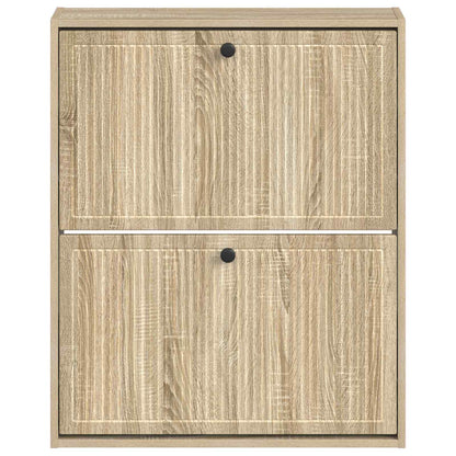 vidaXL Wall-Mounted Shoe Cabinet EDE 71 x 17 x 86 cm Engineered Wood