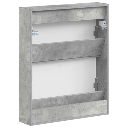 vidaXL Wall-Mounted Shoe Cabinet EDE 71 x 17 x 86 cm Engineered Wood