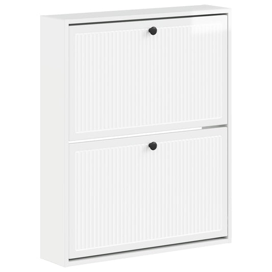 vidaXL Wall-Mounted Shoe Cabinet EDE 71 x 17 x 86 cm Engineered Wood