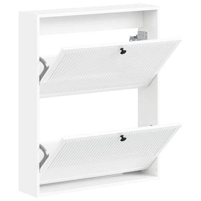 vidaXL Wall-Mounted Shoe Cabinet EDE 71 x 17 x 86 cm Engineered Wood