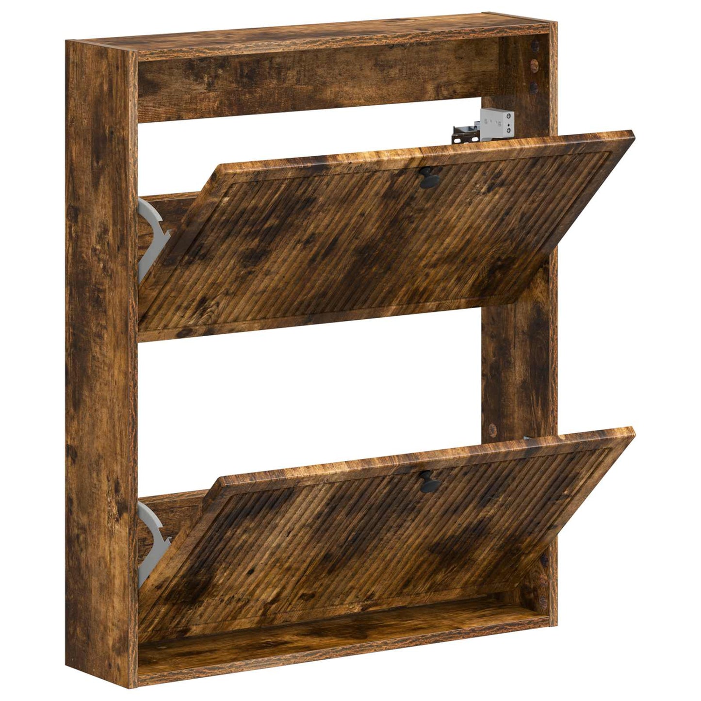 vidaXL Wall-Mounted Shoe Cabinet EDE 71 x 17 x 86 cm Engineered Wood