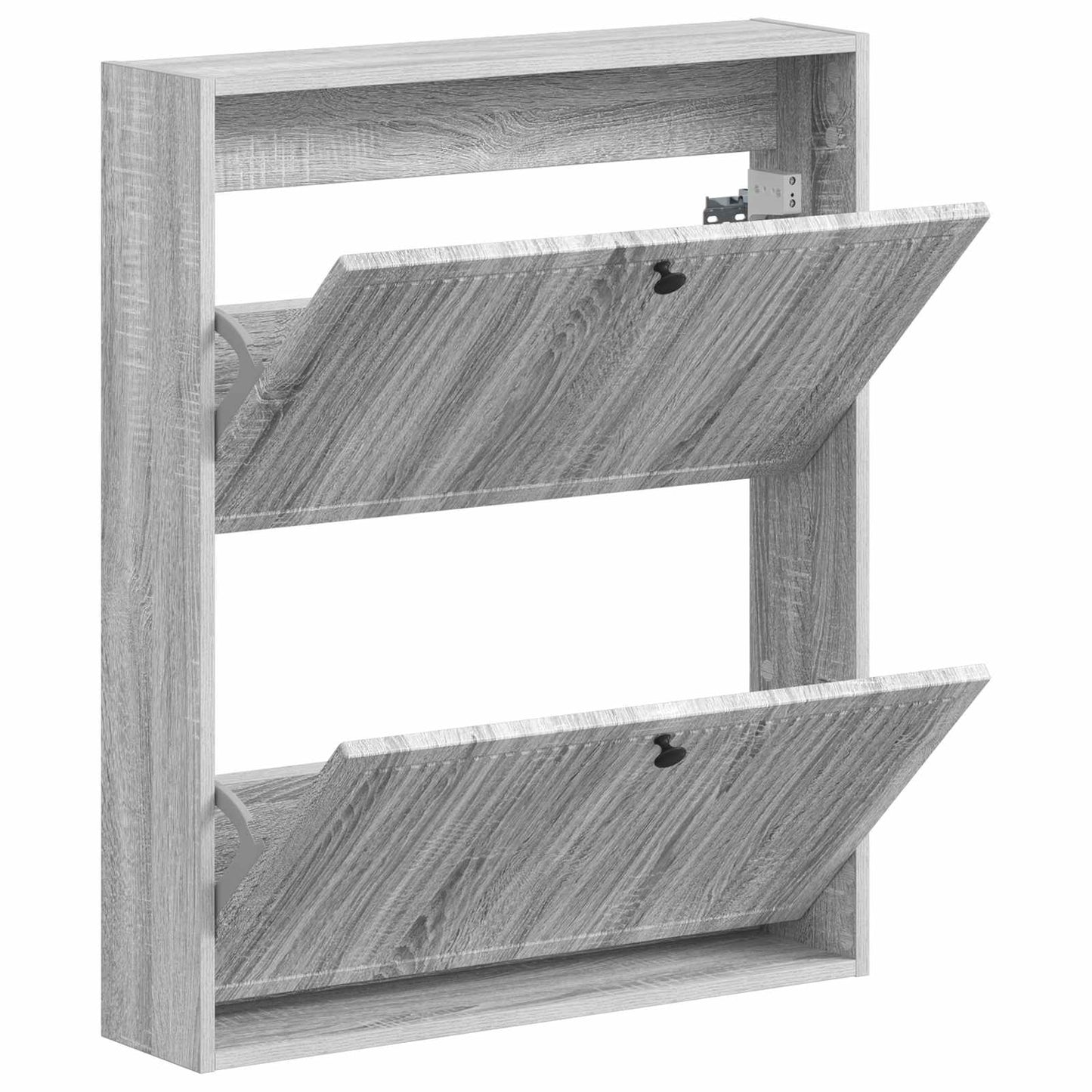 vidaXL Wall-Mounted Shoe Cabinet EDE 71 x 17 x 86 cm Engineered Wood