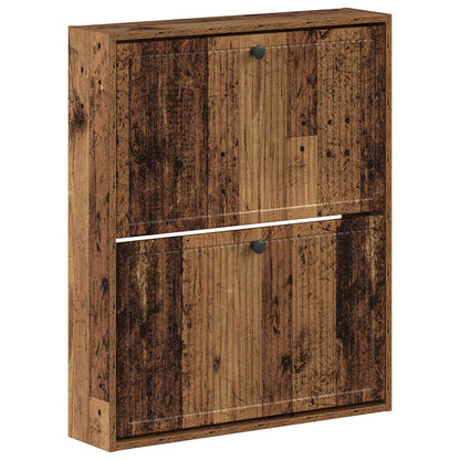 vidaXL Wall-Mounted Shoe Cabinet EDE 71 x 17 x 86 cm Engineered Wood
