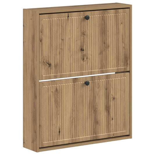 vidaXL Wall-Mounted Shoe Cabinet EDE 71 x 17 x 86 cm Engineered Wood
