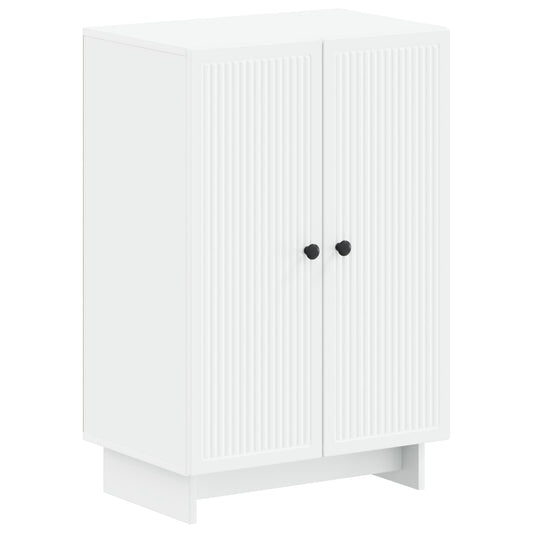 vidaXL Shoe Cabinet EDE 59.5 x 39.5 x 90 cm Engineered Wood White