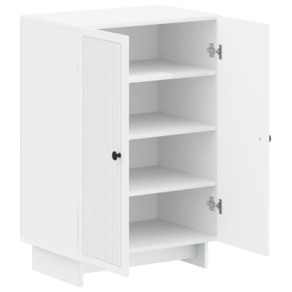 vidaXL Shoe Cabinet EDE 59.5 x 39.5 x 90 cm Engineered Wood White