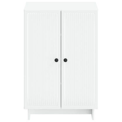vidaXL Shoe Cabinet EDE 59.5 x 39.5 x 90 cm Engineered Wood White