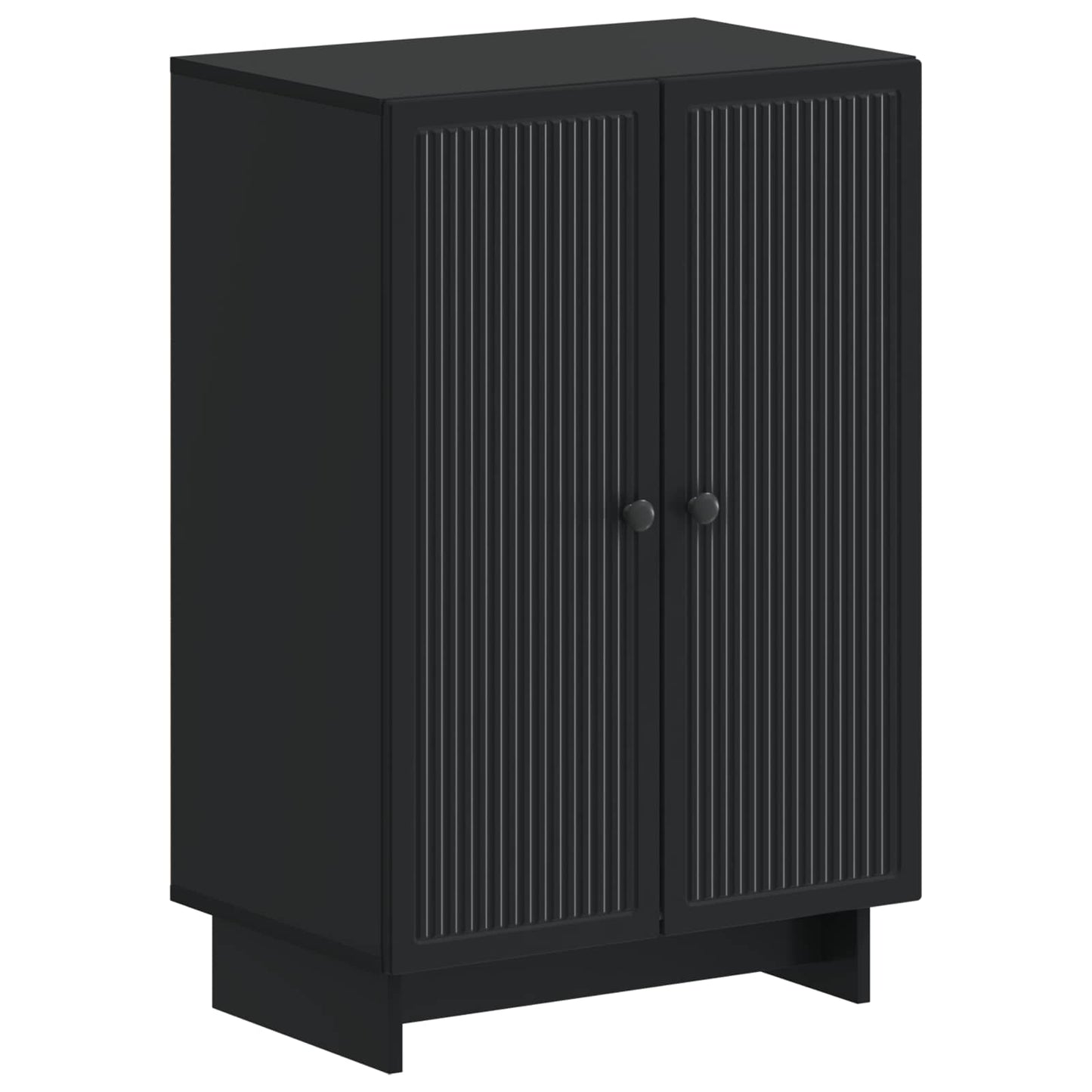 vidaXL Shoe Cabinet EDE 59.5 x 39.5 x 90 cm Engineered Wood Black